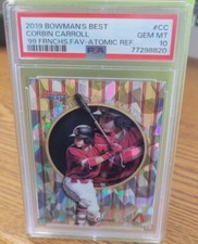 2019 Bowman's Best 1999 Franchise Favorites Atomic Ref Corbin Carroll GEM MT 10