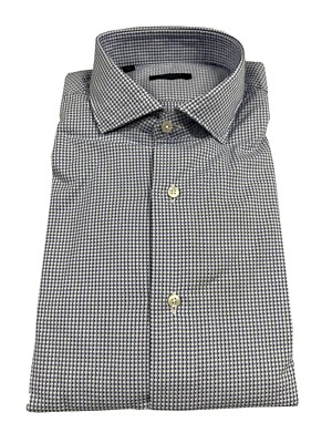 BROUBACK Herren Hemd himmlisch/weiß gemustert ASC NISIDA 38 ZQCLAX MADE IN ITALY