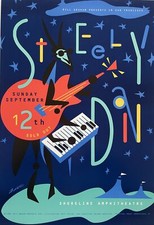 Steely Dan Concert Poster Shoreline Amphitheatre  Mountain View California 19...