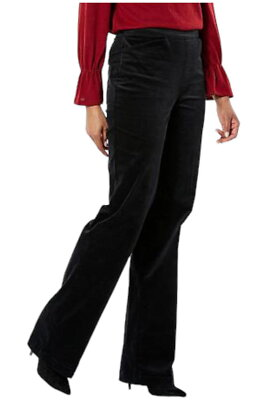 #ad #ad DG2 by Diane Gilman Stretch Velvet Pull On Trouser Black $22.79