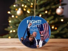 Trump Ornament,Trump Failed Attempt Ornament, Christmas trump Ornament Trump