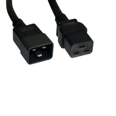 1FT-15FT C19 to C20 AC Power Cord Extension 12AWG 20A 250V Server Network Router