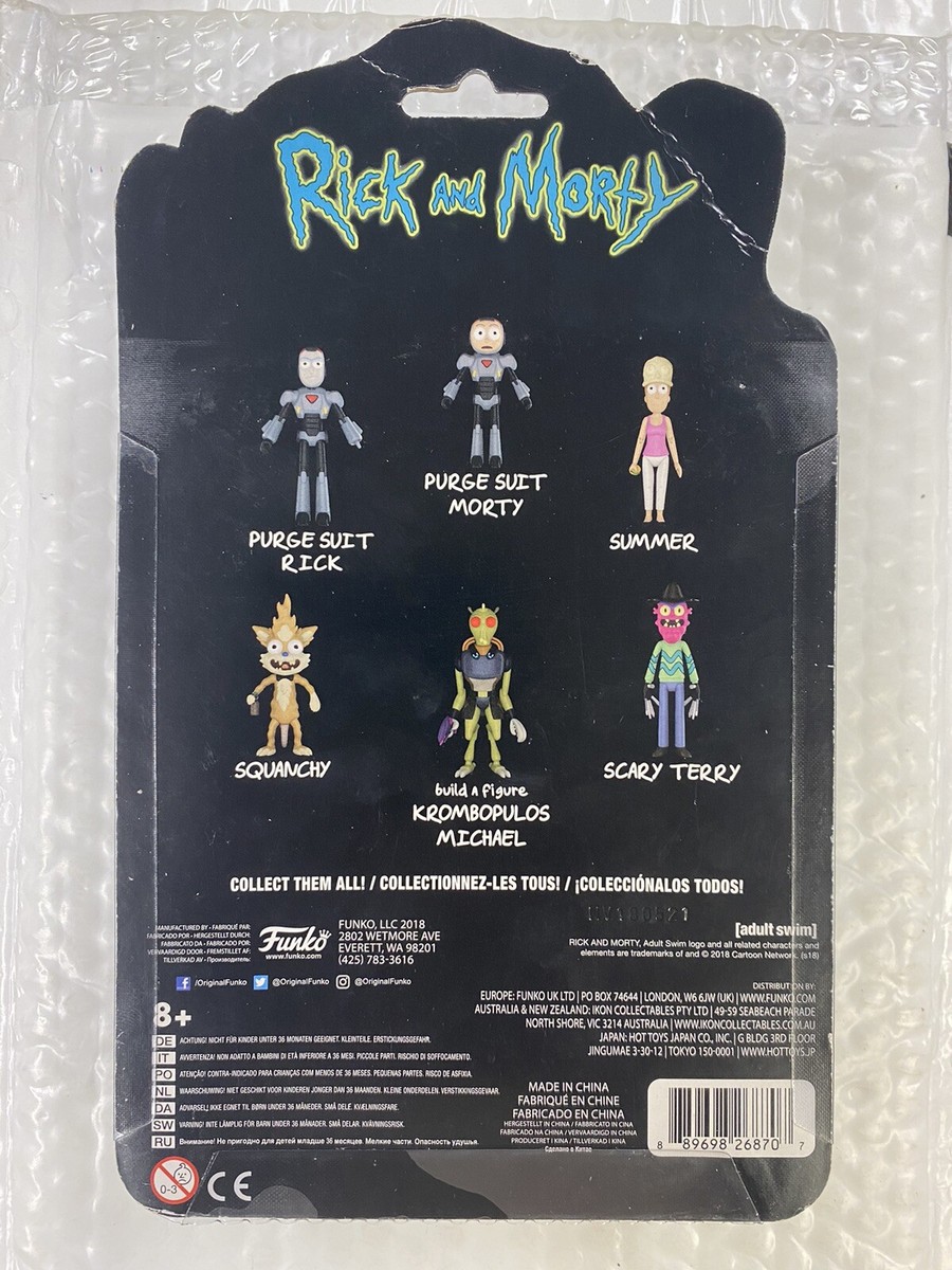 2018 FUNKO ADULT SWIM RICK & MORTY PURGE SUIT MORTY ACTION FIGURE
