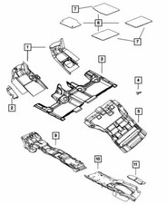 Genuine Mopar 2014-2016 Jeep Grand Cherokee Front Carpet Floor Mats 1sj21lc5aj