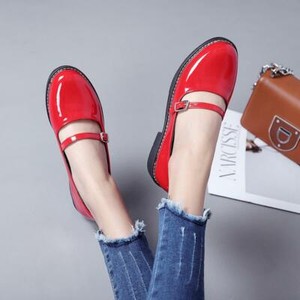 buckle strap casual flats loafers
