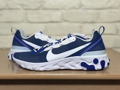 Nike Men's Size 13 React Element 55 Kentucky Wildcats Blue White CK4840 400