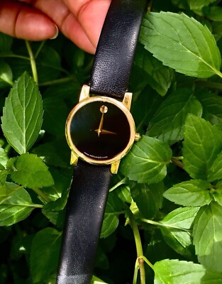 Movado Museum Classic Ladies Wrist Watch 87 A1 845 Runs Great