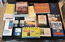 Red Baron Dynamix PC MS-DOS (2) 3.5" HD with paperwork, maps, and receipt 1991