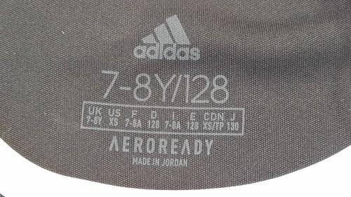 ADIDAS Aeroready Athletic Youth T Shirt, Size XS (7/8), Black & White, NEW!! - Picture 5 of 7