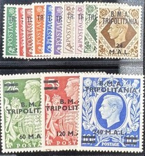 DP Stamps Great Britain EAF-Tripolitania 1948 1-13 MLH Complete Set