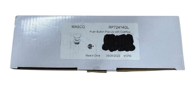 Brizo MASCO  RP72414GL 1-5/8'' Push Button Drain Assembly W/ Overflow - Luxe Gold