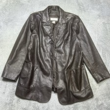 Vintage Preston & York Coat Womens 1X Brown L...