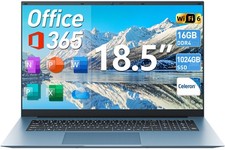 NEW SGIN 18.5" Laptop Win11 PRO Intel N5095 16GB RAM 1TB SSD WiFi6 RJ45 USB-C