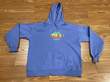 Phish Rainbow Logo Hoodie Sweatshirt XL Blue