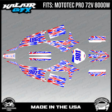 Graphics Kit for MotoTec Pro 72v 8000W (All Years) Twitch Series - RED-SHIFT