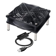 USB Computer Cooling Fan 5V USB Power with Speed Controller USB Router 120mm