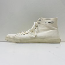 Scarpa stringata AllSaints uomo Underground HT SWY 10 23 tela bianca taglia 13