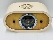 VTG ZEPHYR WOOD & YELLOW CATALIN DECO TUBE RADIO