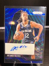2024-25 Panini Prizm Antonio Reeves Rookie Signatures Auto Blue Wave RC #RSI-ARP
