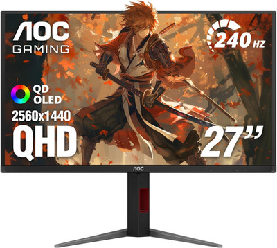 27 Inch OLED Gaming Monitor (QD-OLED), 1440P QHD 2560X1440, 240Hz, 0.03Ms, HDMI