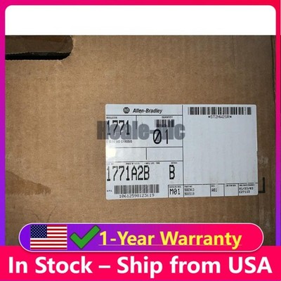 AB 1771-A2B 8-Slot Back Panel Mount Universal Input/Output Chassis US Free Tax