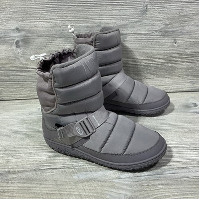 Chaco Ramble Puff JCH109212 Gray Pull On Tall Boots Women s Size 9 New