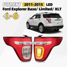 Led Tail Lights For 2011-2015 Ford Explorer Base Sport Xlt Left Right Pair