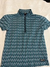 Kerrits Kids Always Cool Ice Fil Riding shirt Teal Size Small