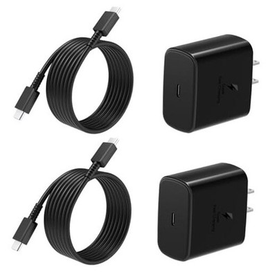 45W Super Fast Charger USB C,2Pack PPS Type C Charger Block with USB-C 6FT