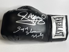 Manny Pacquiao Sugar Shane Mosley Signed LH Black Boxing Glove PSA AP59746
