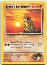 Brock's Sandshrew (72) Unlimited Common Gym Heroes 072/132 LP on eBay