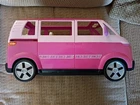 VW 2002 Mattel BARBIE Pink Volkswagen Microbus Van SUV Vintage RARE W/Horn