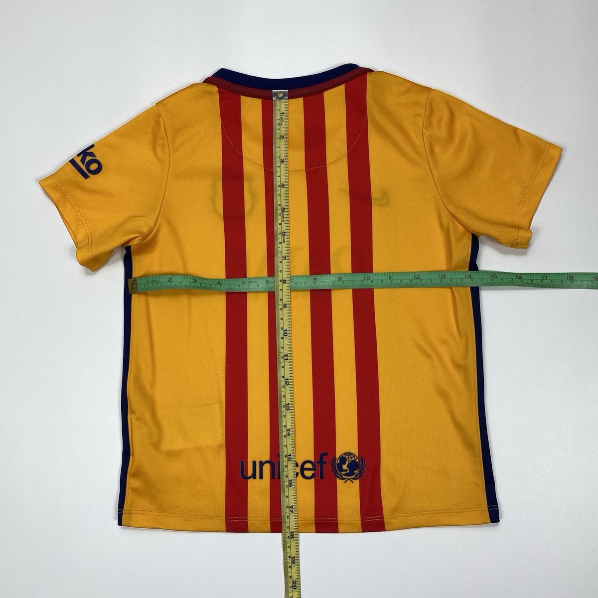 FCバルセロナ　2015-2016シーズントレーニングシャツ　キッズ Barcelona 2015 2016 KIDS 5-6 years Soccer Jersey Football Shirt