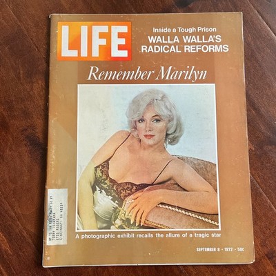 LIFE MAGAZINE September 8, 1972 Photographic Exhibit to Remember Marilyn Monroe!