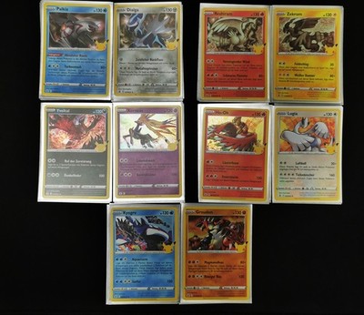 Pokemon Celebrations Connected Artwork Sammlung - 1 Lot: 10 Holo Karten Deutsch