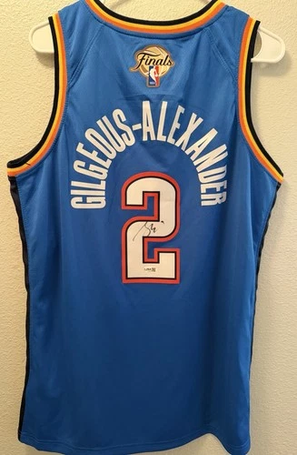 Shai Gilgeous Alexander Signed NBA Finals Jersey OKC Thunder MVP Auto JSA COA