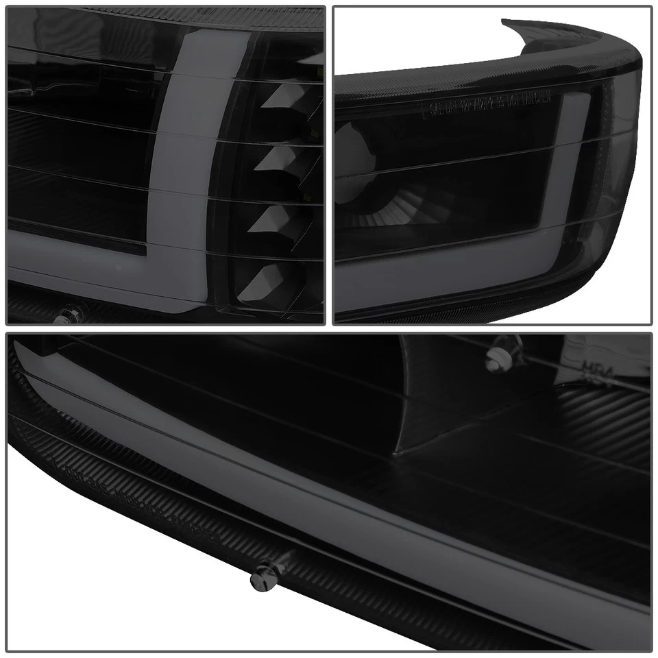 Faro LED DRL + lámpara de señal de parachoques para 99-02 Chevy Silverado 1500 2500 HD 3500 Foto 4 de 4