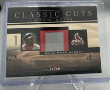 2002 Fleer Ozzie Smith Classic Cuts Game-Used Jersey - St Louis Cardinals