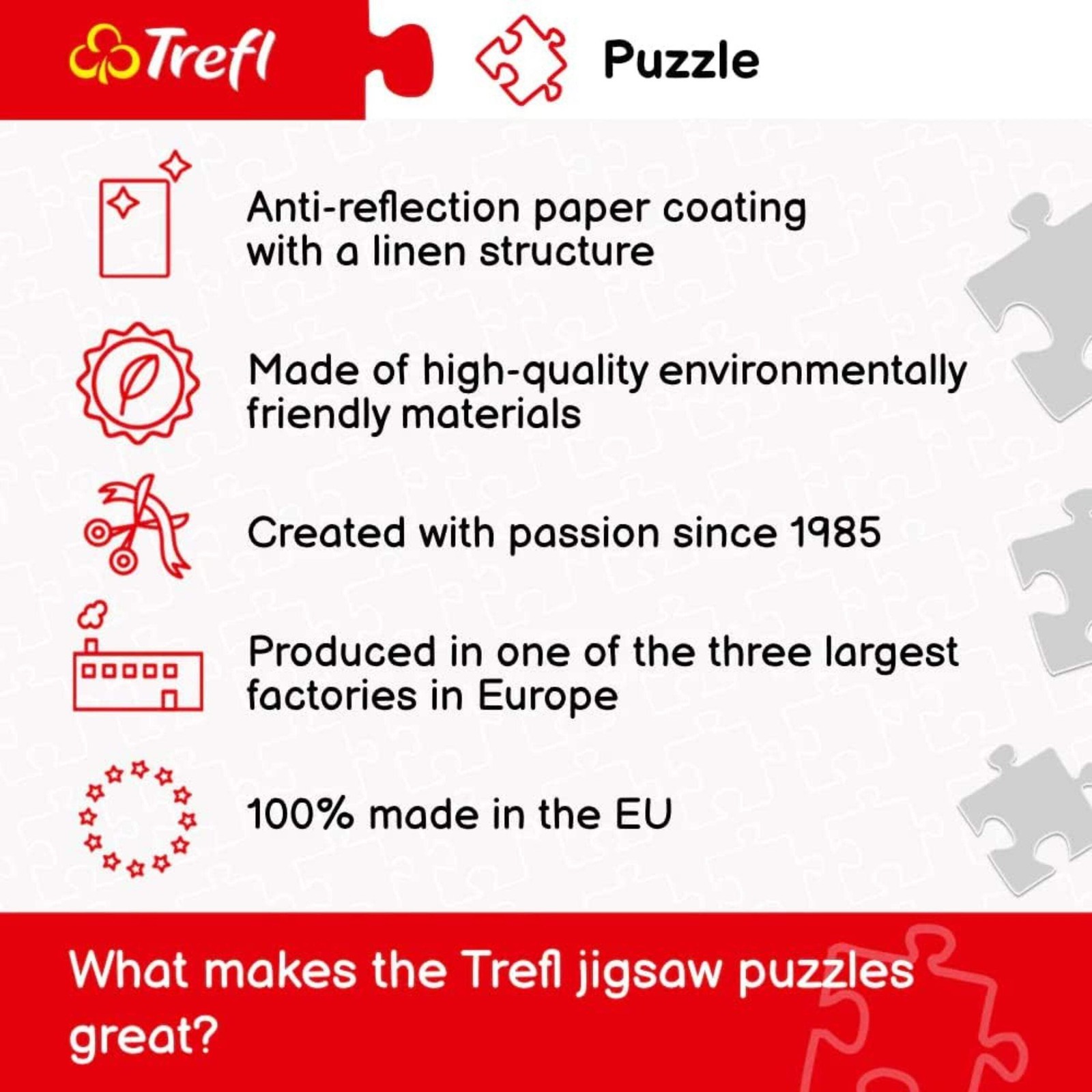 Trefl Red 1000 Piece Puzzle - Bicycle Rider
