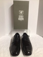 Stacy Adams Calhoun Moc Toe Oxford Dress Shoes Black 20117-001 Mens Size 12 NEW