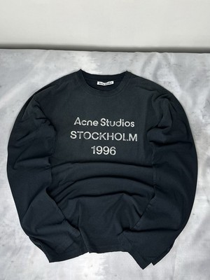 Acne Studios Stockholm 1996 Black Cotton Long Sleeve Men's T-Shirt