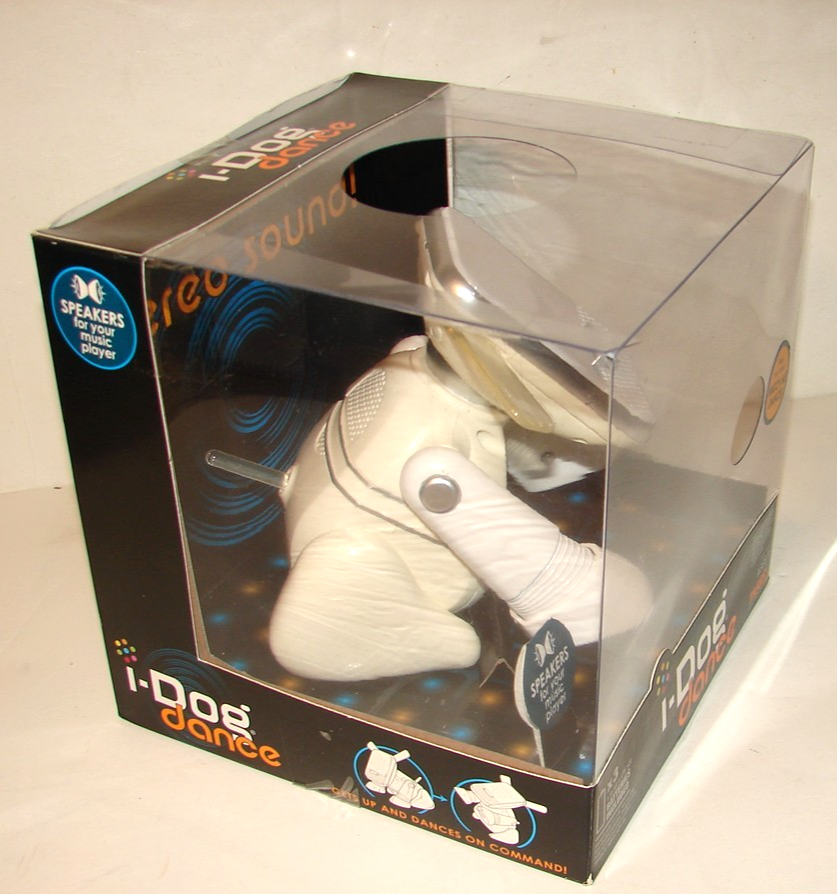 I-DOG DANCE White Hasbro Sega Toys 2008 ROBOT DOG SPEAKERS Lights