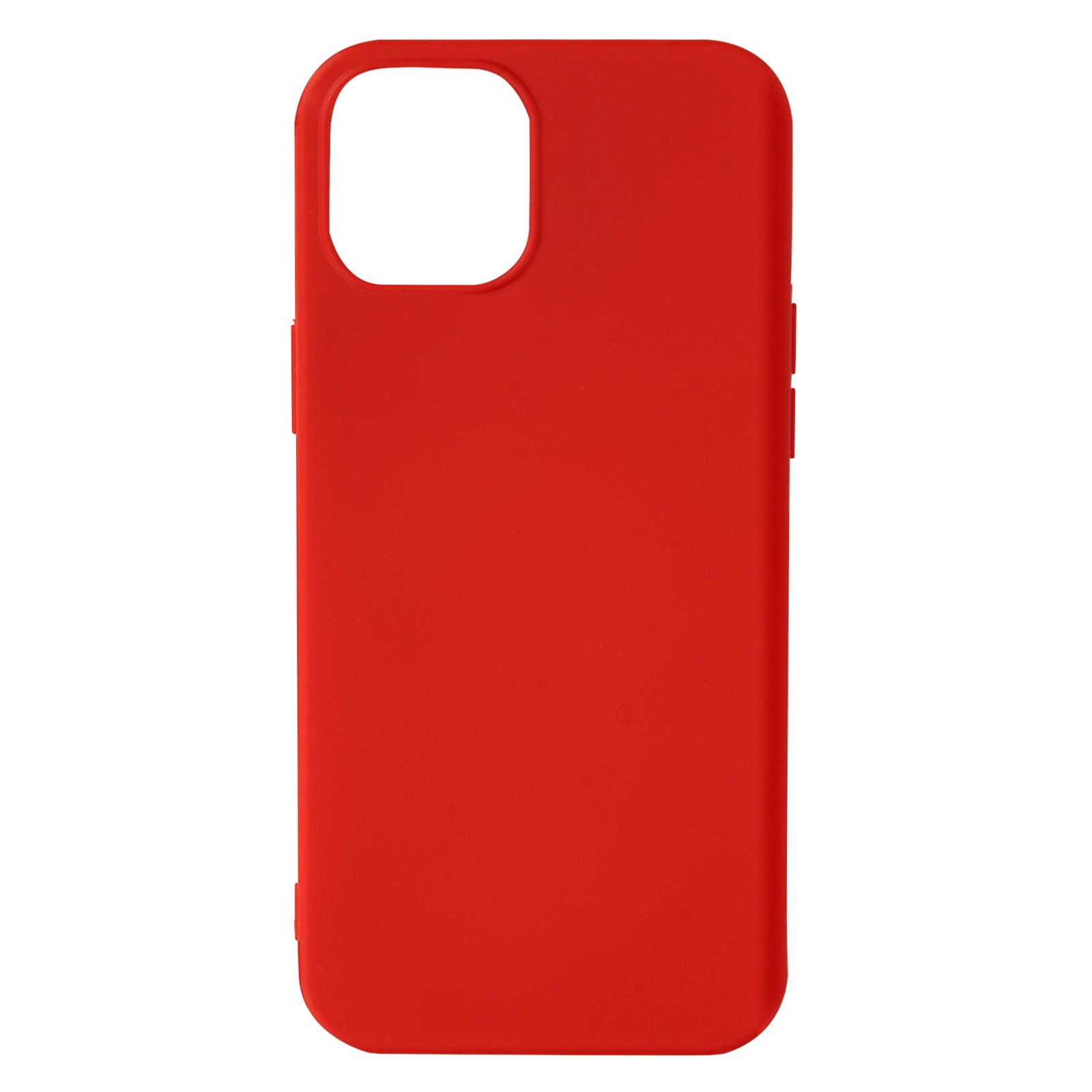 Coque iPhone 13 Mini silicone rouge soft touch semi-rigide de protection