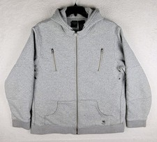 Harley Davidson Motorcycles Black Label Full Zip Hoodie Jacket Men's 2XL Gray