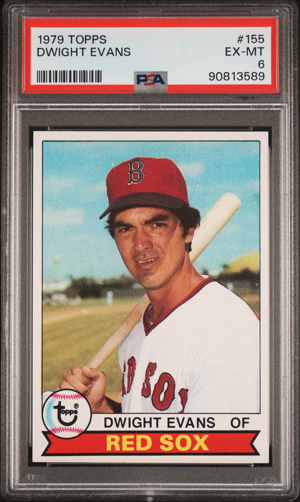 1979 TOPPS #155 DWIGHT EVANS PSA 6