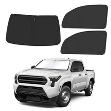Front Windshield   Side Window Sun Silver  Black-Fit 2016-2023 Toyota Tacoma