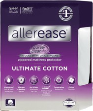 Ultimate Anti-Allergy Comfort Zippered Mattress Protector, White