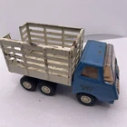 TONKA VINTAGE MINI STAKE TRUCK WHITE BLUE TOY COLLECTABLE WITH PATINA 1970s