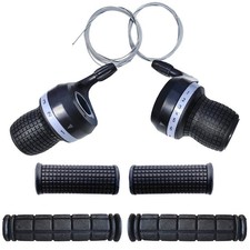1 Pair Bicycle Twist Grip Gear Shifters 3X7 Speed DIP Compatible for Mountain...