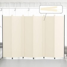 6 Panel Room Divider, 6FT Tall Folding Privacy Screen Wall Dividers 120''Wx72"H